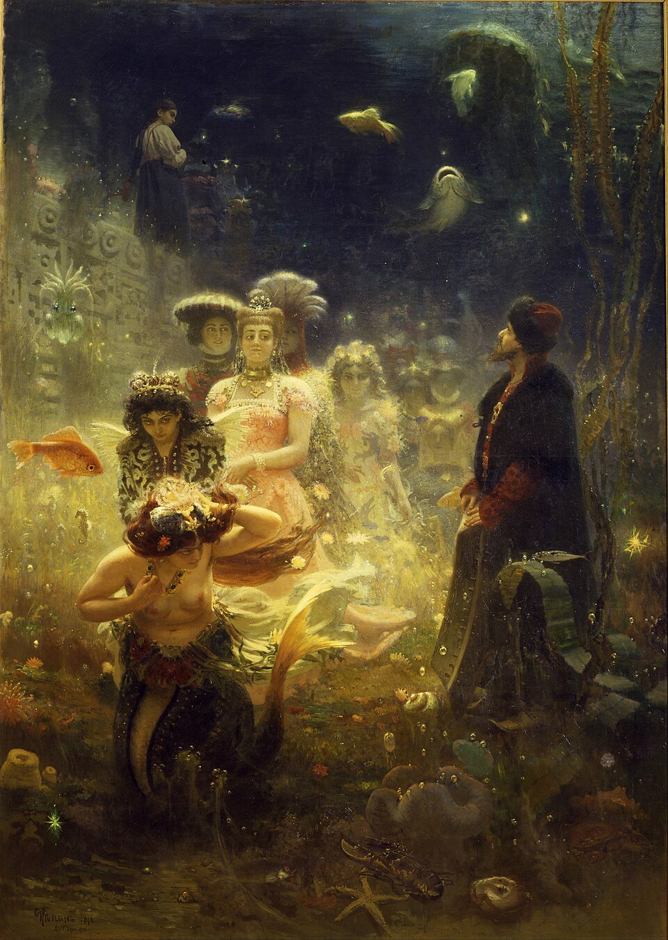 Sadko in the Underwater World. Ilya Repin